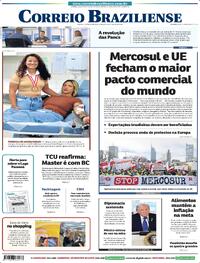 Capa do jornal Correio Braziliense 10/01/2026