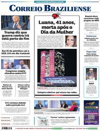 Capa do jornal Correio Braziliense 10/03/2026