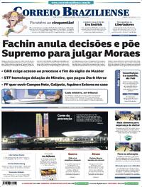 Capa Correio Braziliense 10/09/2026