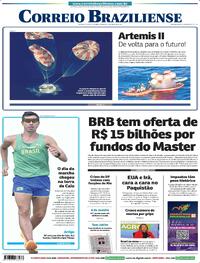 Capa do jornal Correio Braziliense 11/04/2026