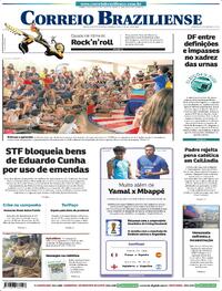 Capa Correio Braziliense 13/07/2026