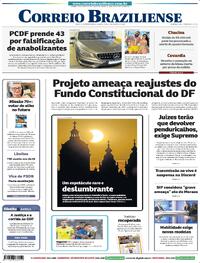 Capa do jornal Correio Braziliense 13/08/2026