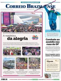 Capa do jornal Correio Braziliense 15/02/2026