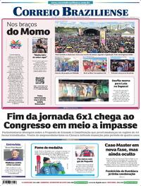 Capa do jornal Correio Braziliense 16/02/2026