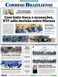 Capa Correio Braziliense 16/09/2026