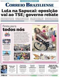 Capa do jornal Correio Braziliense 17/02/2026
