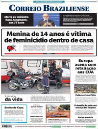 Capa do jornal Correio Braziliense 19/01/2026