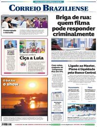 Capa do jornal Correio Braziliense 19/02/2026