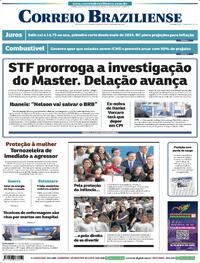Capa do jornal Correio Braziliense 19/03/2026