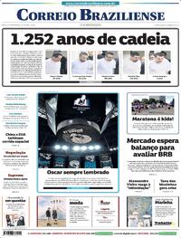 Capa do jornal Correio Braziliense 19/04/2026