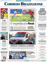 Capa Correio Braziliense 19/07/2026