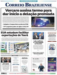 Capa do jornal Correio Braziliense 20/03/2026