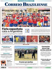 Capa Correio Braziliense 20/07/2026