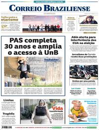 Capa do jornal Correio Braziliense 20/09/2026