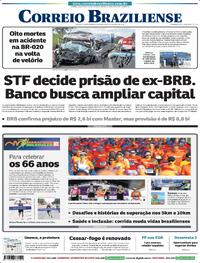 Capa do jornal Correio Braziliense 22/04/2026