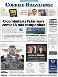 Capa Correio Braziliense 22/07/2026