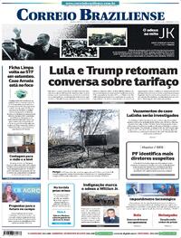 Capa Correio Braziliense 22/08/2026