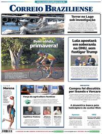 Capa Correio Braziliense 22/09/2026