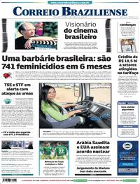 Capa Correio Braziliense 23/07/2026