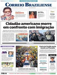 Capa do jornal Correio Braziliense 25/01/2026