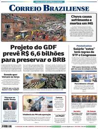 Capa do jornal Correio Braziliense 25/02/2026