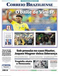 Capa do jornal Correio Braziliense 25/06/2026