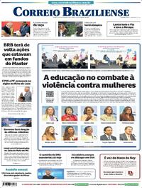 Capa do jornal Correio Braziliense 27/02/2026