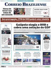 Capa do jornal Correio Braziliense 27/03/2026