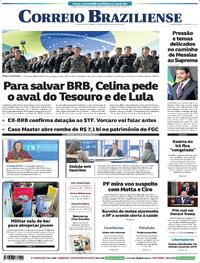 Capa do jornal Correio Braziliense 29/04/2026