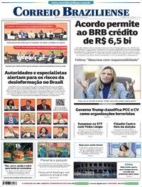 Capa Correio Braziliense 29/05/2026