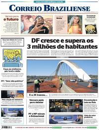Capa Correio Braziliense 29/08/2026
