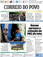 Capa do jornal Correio do Povo 09/12/2016