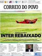 Capa do jornal Correio do Povo 12/12/2016