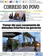 Capa do jornal Correio do Povo 13/12/2016