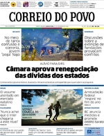Capa do jornal Correio do Povo 21/12/2016