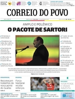 Capa do jornal Correio do Povo 22/11/2016
