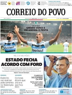 Capa do jornal Correio do Povo 24/11/2016