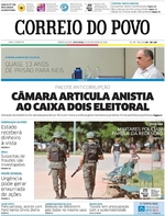 Capa do jornal Correio do Povo 25/11/2016