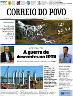 Capa do jornal Correio do Povo 27/12/2016