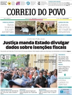 Capa do jornal Correio do Povo 29/11/2016