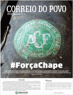 Capa do jornal Correio do Povo 30/11/2016