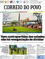 Capa do jornal Correio do Povo 30/12/2016
