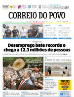 Capa do jornal Correio do Povo 01/02/2017