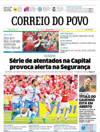 Capa do jornal Correio do Povo 01/05/2017