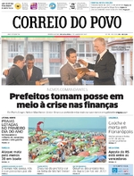 Capa do jornal Correio do Povo 02/01/2017