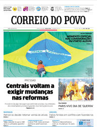 Capa do jornal Correio do Povo 02/05/2017