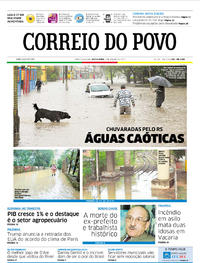 Capa do jornal Correio do Povo 02/06/2017