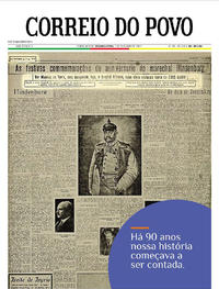 Capa do jornal Correio do Povo 02/10/2017
