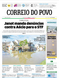 Capa do jornal Correio do Povo 03/06/2017