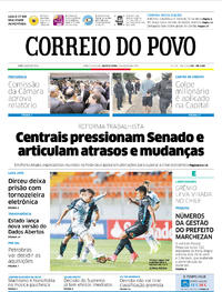 Capa do jornal Correio do Povo 04/05/2017